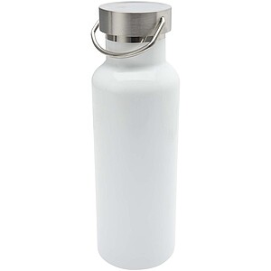 Fľaša na vodu z recyklovanej nehrdzavejúcej ocele vhodná na sublimačný potlač 500ml, biela