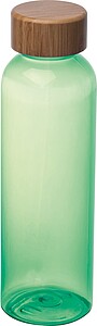 Fľaša s bambusovým viečkom 500 ml, zelená