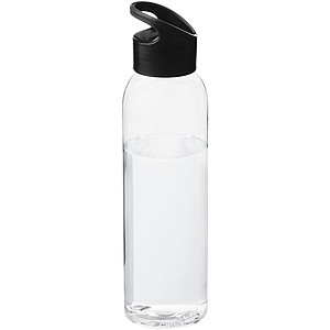 Fľaša Sky 650 ml, transparentná/čierna