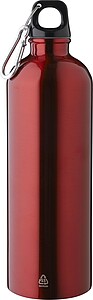 Fľaša z recyklovanej nerezovej ocele 750 ml, červená
