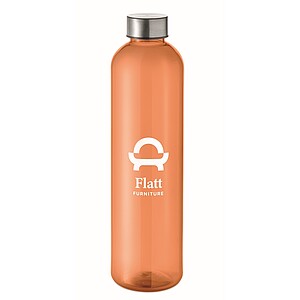 Fľaša z RPET 1000 ml, oranžová