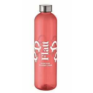 Fľaša z RPET 1000ml, červená