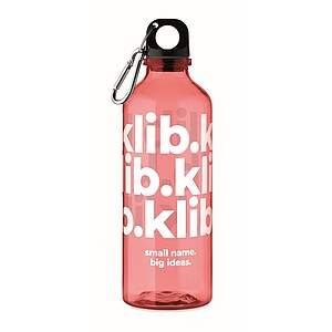 Fľaša z RPET 500 ml, červená