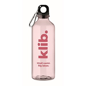 Fľaša z RPET 500 ml, ružová