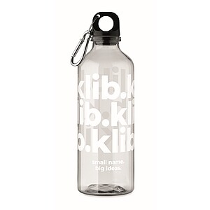 Fľaša z RPET 500 ml, transparentná