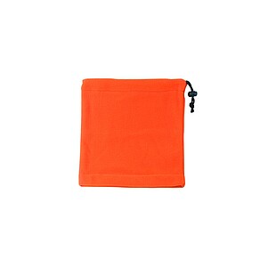 Fleecová šála a čepice 2v1, oranžová