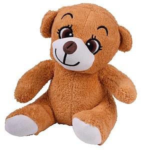 FLOPI Plyšový medvedík, cca 25 cm, svetlohnedý