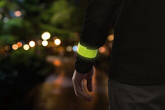 FLORESCO Reflexní pásek svinovací do náramku, stříbrná