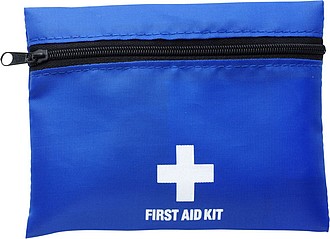 FRANCESCA Lékárnička první pomoci v nylonové taštičce na zip, modrá - reklamní předměty