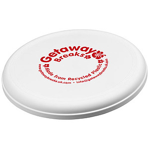 Frisbee z recyklovaného plastu, biele