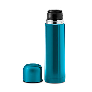 FUBSTER Lesklá nerezová termoska, objem 500 ml, tyrkysová