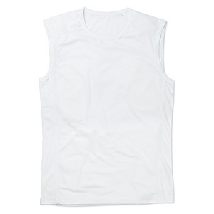 Funkční tílko STEDMAN ACTIVE 140 TANK TOP MEN bílá L - sportovní trička s vlastním potiskem