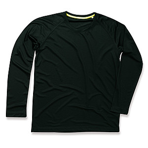 Funkční tričko STEDMAN ACTIVE 140 LONG SLEEVE MEN černá S - trička s potiskem