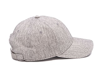 GARETA Sportovní šestipanelová kšiltovka s vyztuženým čelem, šedá