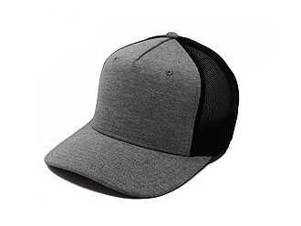 GEITA pětipanelová kšiltovka ve stylu snapback, šedý melír