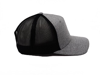 GEITA pětipanelová kšiltovka ve stylu snapback, šedý melír