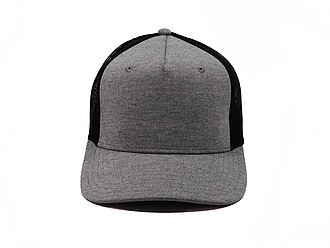 GEITA pětipanelová kšiltovka ve stylu snapback, šedý melír