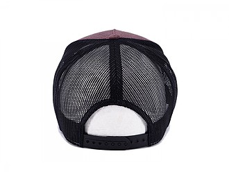 GEITA pětipanelová kšiltovka ve stylu snapback, vínová