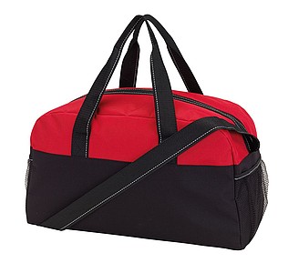 GERENA Sportovní taška, černá/červená