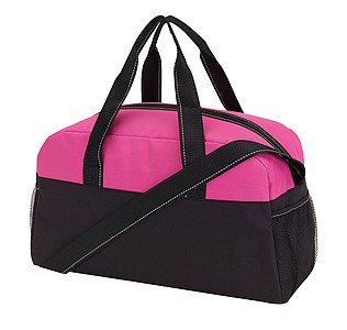GERENA Sportovní taška, černá/růžová
