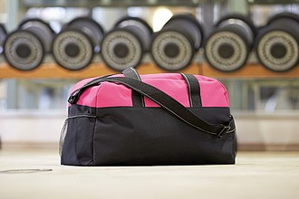GERENA Sportovní taška, černá/růžová