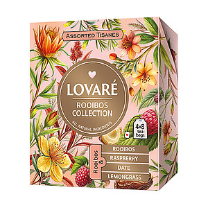 GIMIRO LOVARÉ Rooibos collection 48g (32 sáčků, kolekce čajů)