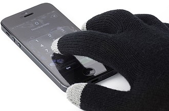 GLOVES Rukavice s úpravou pro kapacitní displeje, černá