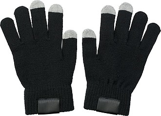 GLOVES Rukavice s úpravou pro kapacitní displeje, černá