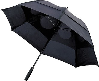 GOGH Bouřceodolný deštník, černá - reklamní deštníky