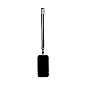 GOSTADIN Šnúrka na zápästie na mobil s nabíjacím káblom BrandCharger, gun metal