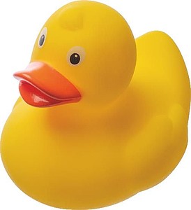 Gumová kačička vyrobená z PVC, žltá