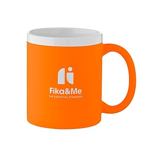 GURIO Keramický hrnek 300 ml, neonově oranžová