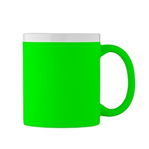 GURIO Keramický hrnek 300 ml, neonově zelená