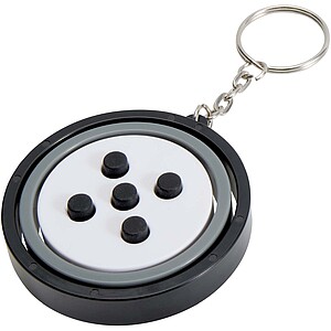 Gyroskopický fidget prívesok na kľúče z recyklovaného plastu, čierna