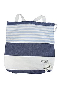 HAMAM BAG Plážová osuška The One, tm. modrá/sv. modrá