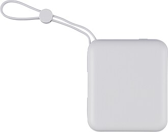 HERAN Powerbanka z recyklovaného ABS s kapacitou 10 000 mAh, bílá