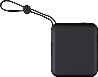 HERAN Powerbanka z recyklovaného ABS s kapacitou 10 000 mAh, černá