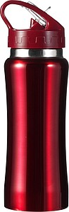 HIMASA Nerezová láhev na pití, 600 ml, červená