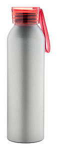 Hliníková láhev na pití, 650ml, s červeným víčkem