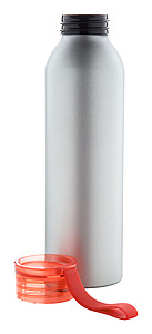 Hliníková láhev na pití, 650ml, s červeným víčkem
