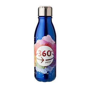 Hliníková láhev na vodu, objem 500ml, kobaltově modrá