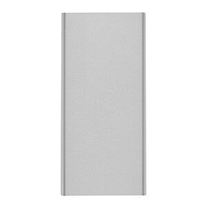 Hliníková powerbanka 10 000 mAh, strieborná