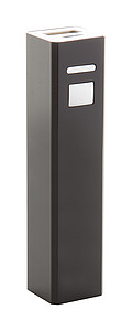 Hliníková powerbanka 2200mAh, černá