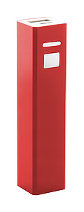 Hliníková powerbanka 2200mAh, červená