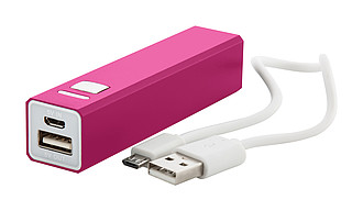 Hliníková powerbanka 2200mAh, růžová