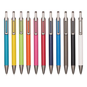 Hliníková propiska s matným tělem, světle zelená