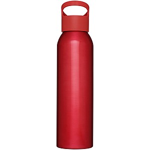Hliníková sportovní láhev na pití, 650ml, červená
