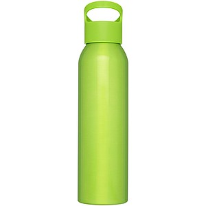 Hliníková sportovní láhev na pití, 650ml, limetkově zelená