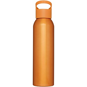 Hliníková sportovní láhev na pití, 650ml, oranžová