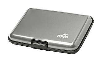 Hliníkový obal na karty s RFID ochranou, stříbrný